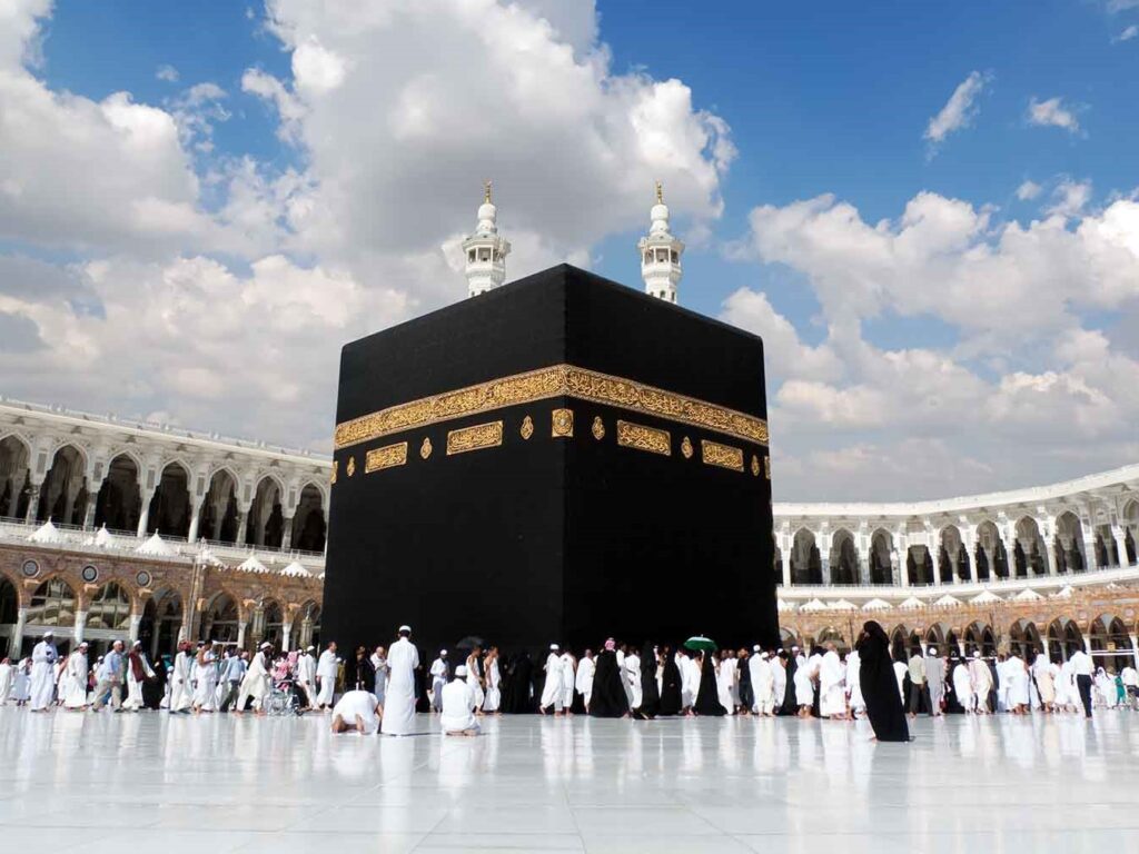 The Ka'aba forms a major part of Hajj.