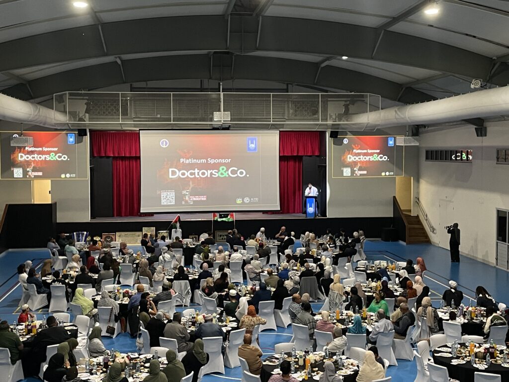 Doctors&Co featured on the presentation as a major sponsor for the Gaza One Year of Atrocities Event