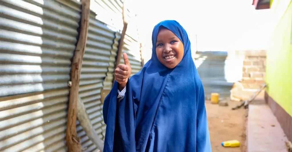 A young orphan girl - one the many lives your donations have changed 