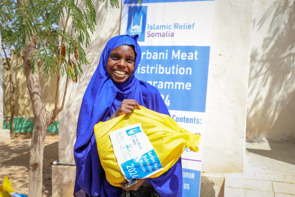 Qurban reaching those most in need in countries like this young child in Somalia during Eid Al-Adha.  